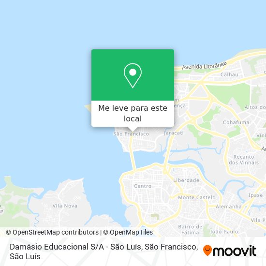 Damásio Educacional S / A - São Luís, São Francisco mapa