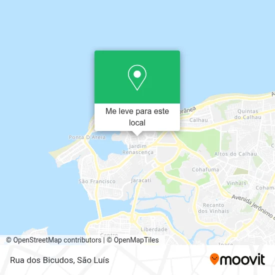 Rua dos Bicudos mapa