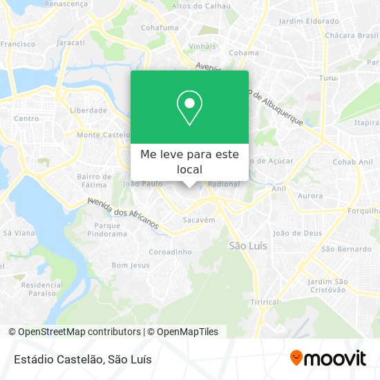 Estádio Castelão mapa