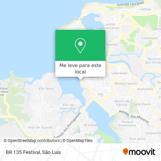 BR 135 Festival mapa