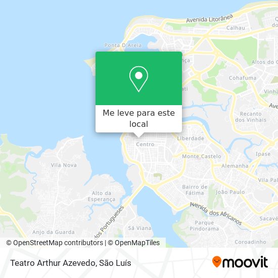 Teatro Arthur Azevedo mapa