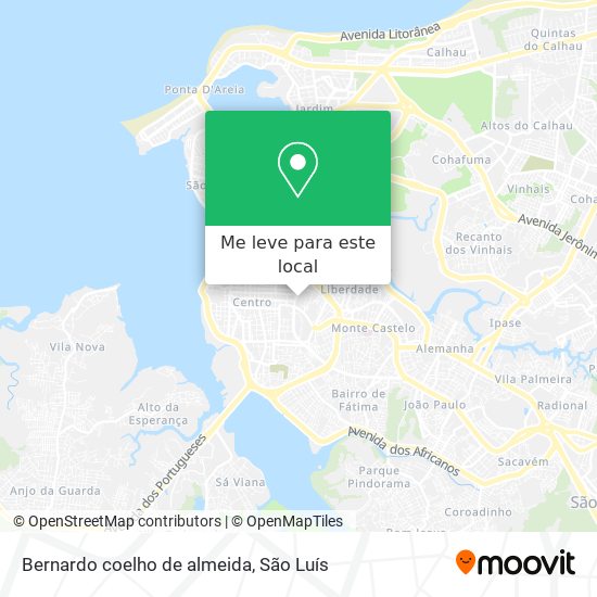 Bernardo coelho de almeida mapa