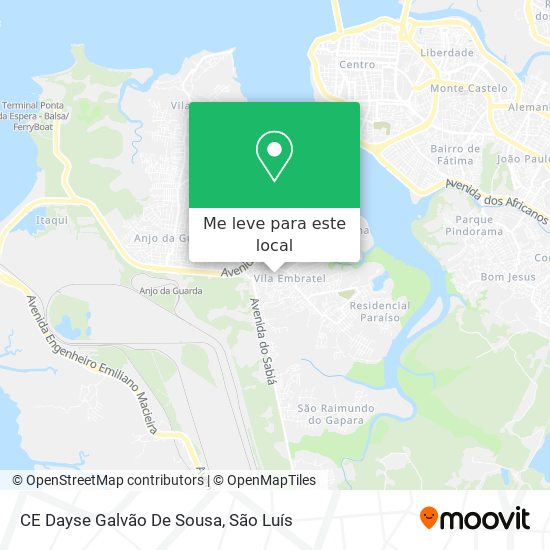 CE Dayse Galvão De Sousa mapa