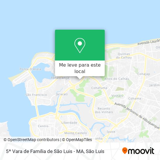 5ª Vara de Família de São Luis - MA mapa