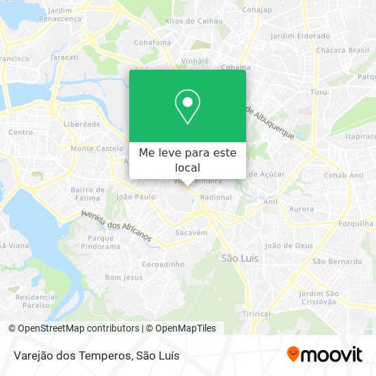 Varejão dos Temperos mapa