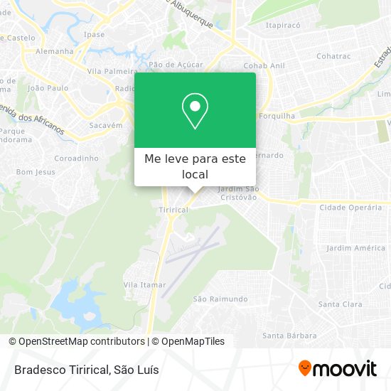 Bradesco Tirirical mapa