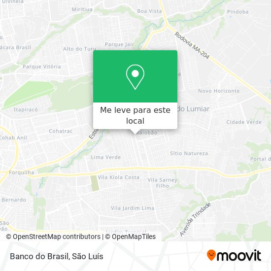 Banco do Brasil mapa