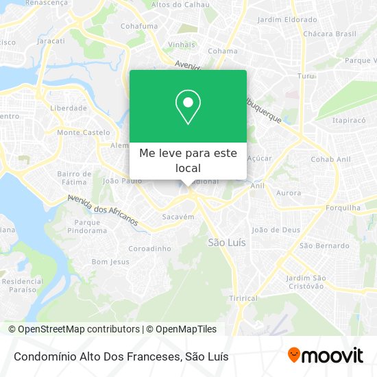 Condomínio Alto Dos Franceses mapa