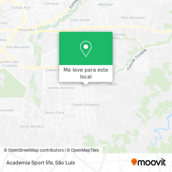 Academia Sport life mapa