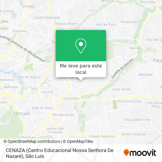 CENAZA (Centro Educacional Nossa Senhora De Nazaré) mapa