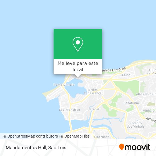 Mandamentos Hall mapa