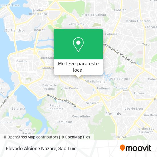 Elevado Alcione Nazaré mapa