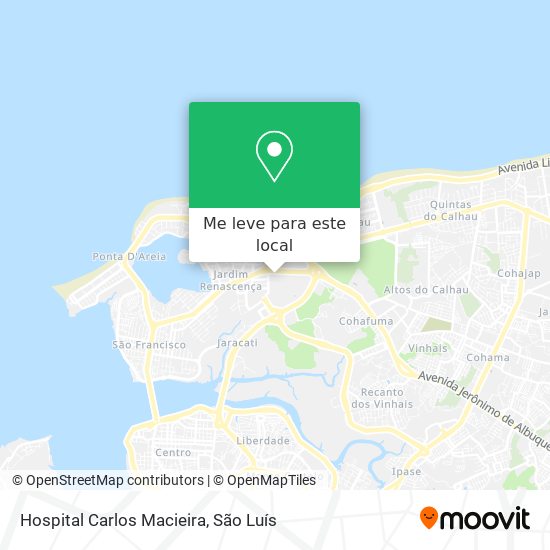 Hospital Carlos Macieira mapa