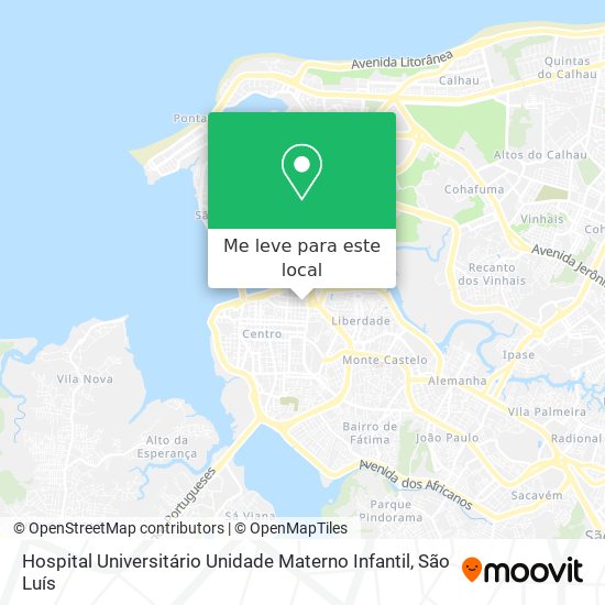 Hospital Universitário Unidade Materno Infantil mapa