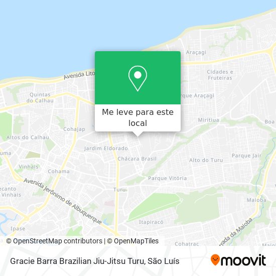 Gracie Barra Brazilian Jiu-Jitsu Turu mapa