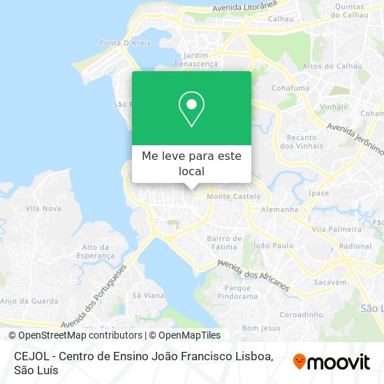 CEJOL - Centro de Ensino João Francisco Lisboa mapa