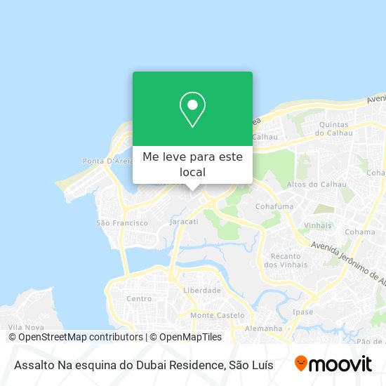 Assalto Na esquina do Dubai Residence mapa