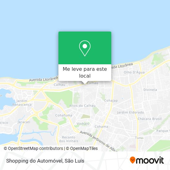 Shopping do Automóvel mapa