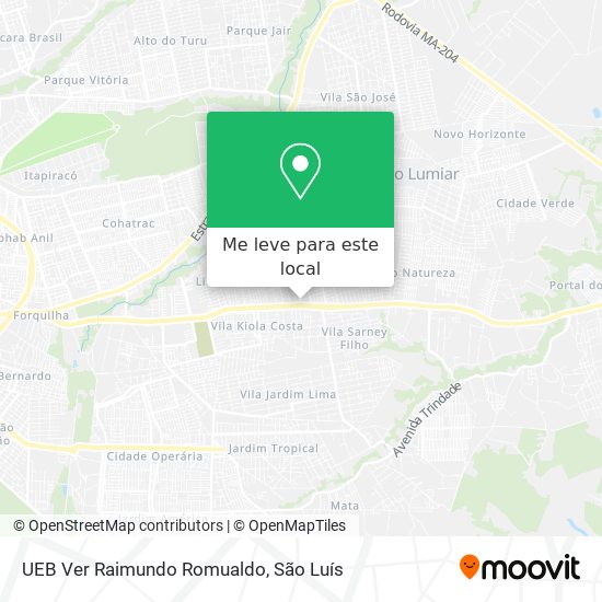 UEB Ver Raimundo Romualdo mapa