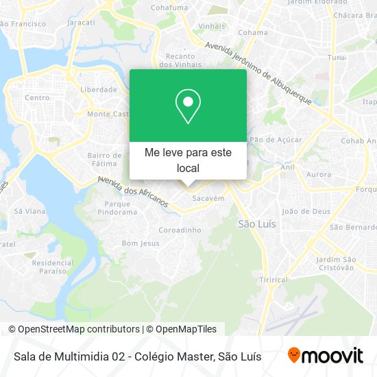 Sala de Multimidia 02 - Colégio Master mapa