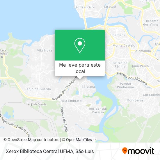 Xerox Biblioteca Central UFMA mapa