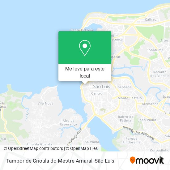 Tambor de Crioula do Mestre Amaral mapa
