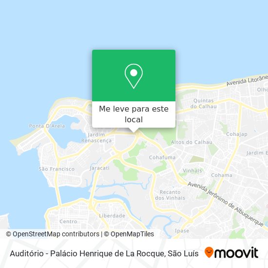 Auditório - Palácio Henrique de La Rocque mapa
