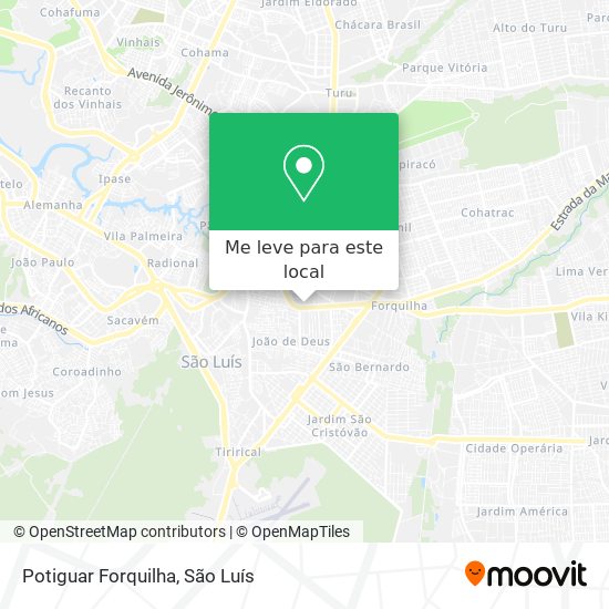 Potiguar Forquilha mapa