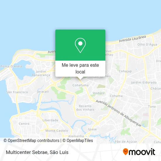 Multicenter Sebrae mapa