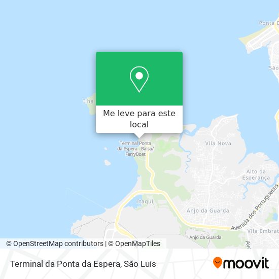 Terminal da Ponta da Espera mapa