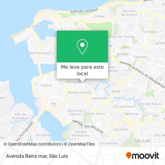 Avenida Beira mar mapa