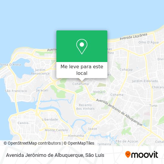 Avenida Jerônimo de Albuquerque mapa