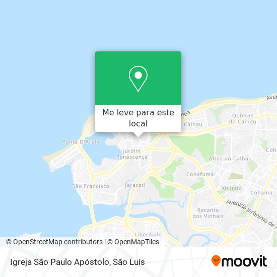 Igreja São Paulo Apóstolo mapa