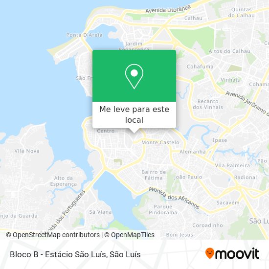 Bloco B - Estácio São Luís mapa