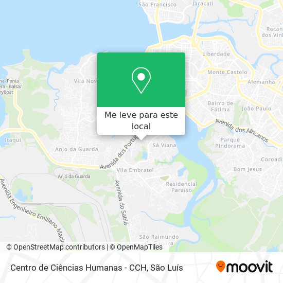 Centro de Ciências Humanas - CCH mapa