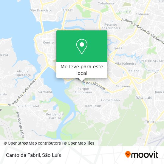 Canto da Fabril mapa
