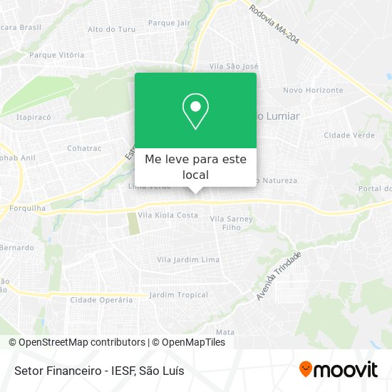 Setor Financeiro - IESF mapa