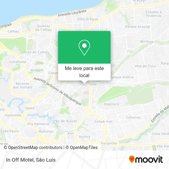 In Off Motel mapa