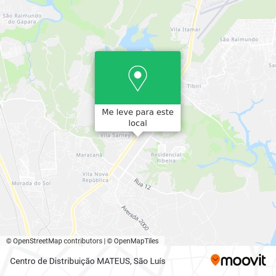 Centro de Distribuição MATEUS mapa