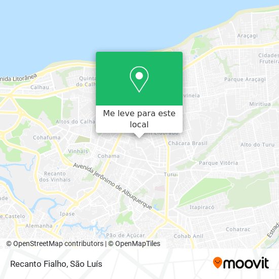 Recanto Fialho mapa