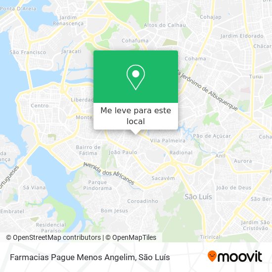 Farmacias Pague Menos Angelim mapa
