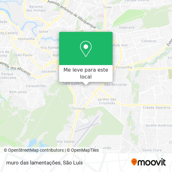 muro das lamentações mapa