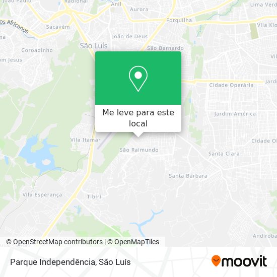 Parque Independência mapa