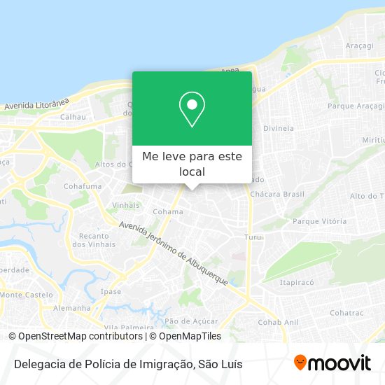 Delegacia de Polícia de Imigração mapa