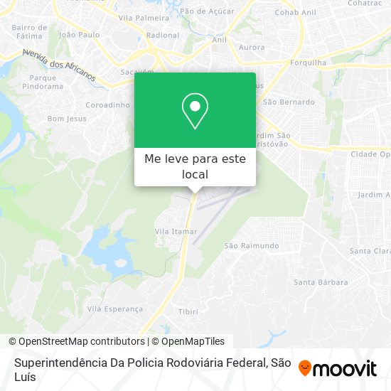 Superintendência Da Policia Rodoviária Federal mapa