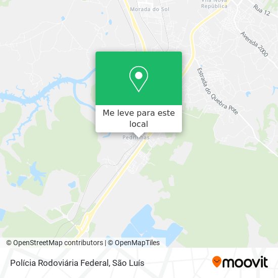 Polícia Rodoviária Federal mapa