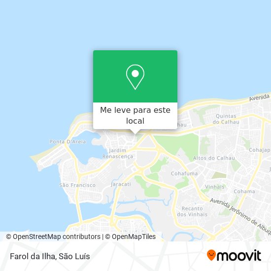 Farol da Ilha mapa