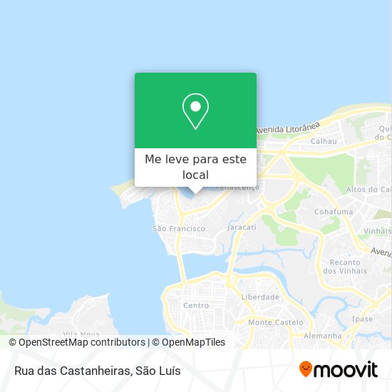 Rua das Castanheiras mapa