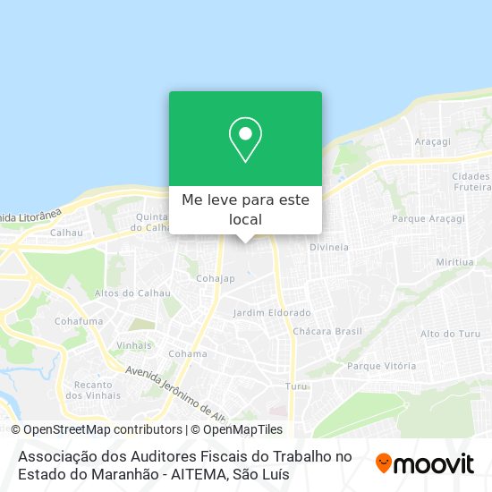 Associação dos Auditores Fiscais do Trabalho no Estado do Maranhão - AITEMA mapa