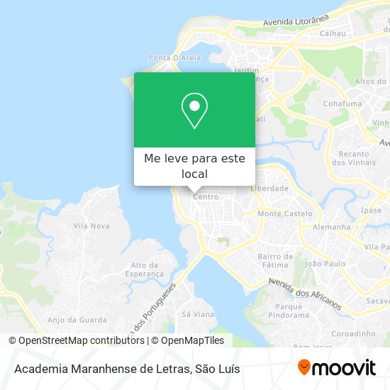Academia Maranhense de Letras mapa